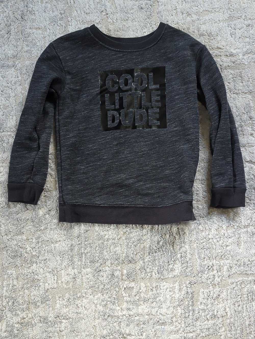 Garanimals Black Heather 'Cool Little Dude' Pullover Sweatshirt Size 5T